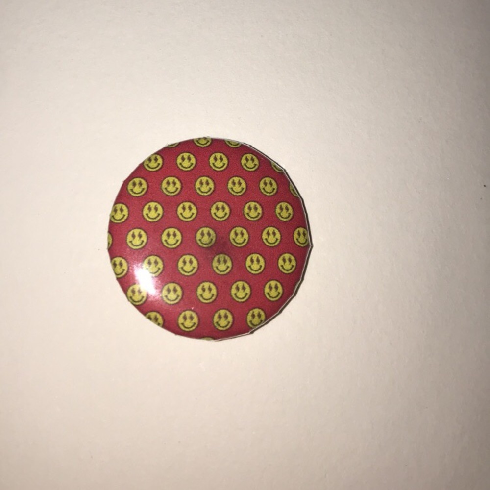 smiley face pin